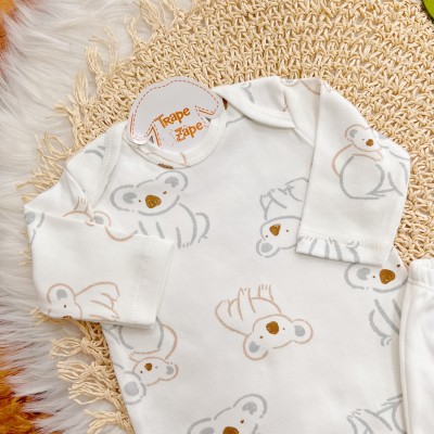 Conj. Body Manga Longa e Calça Coalas - Off White